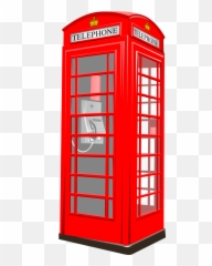 Red Telephone Box Clipart - Phone Booth Clipart Png Emoji,Phone Booth Emoji