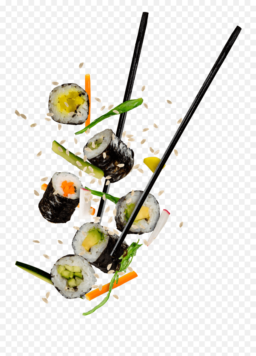 Flying Sushi Png Image With No - Sushi Chopstick Png Emoji,Whatsapp Emoticons Sushi