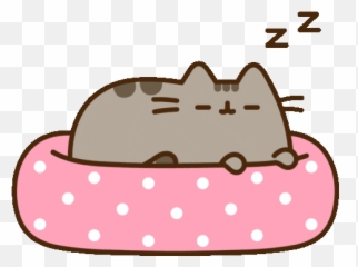 Girly Cute Sticker Pink Sticker - Pusheen Sleeping Gif Emoji,How To Make Animal Emoticons On Facebook Chat