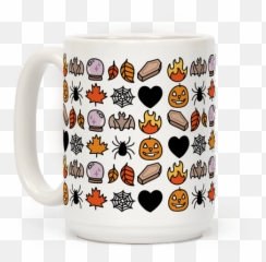 Omg Fall Emojis Coffee Mugs - Serveware,Fall Emojis