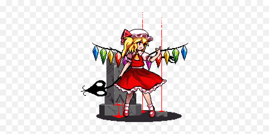 Flandre Scarlet Touhou 15 - Touhou Art Emoji,The Lost Emotion Remix Touhou