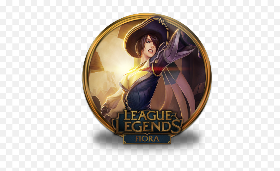 Fiora Royal Guard Icon League Of Legends Gold Border - Rumble Super Galaxy Png Emoji,League Of Legends Emoticons