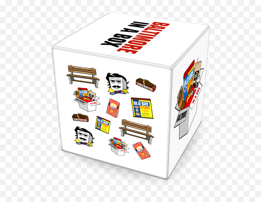 Baltimore Deluxe Box For 7 - 10 People U2014 Baltimore In A Box Packet Emoji,Emoji Chip Bags Png