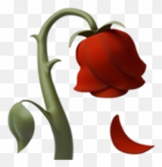 Emojis Emotion Emoji Flower Sticker - Dying Rose Emoji Drawing,Flower Emotion Emojis
