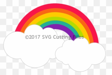 Svg Cutting Files - Simple Rainbow And Cloud Emoji,Rainbow Emoji Svg