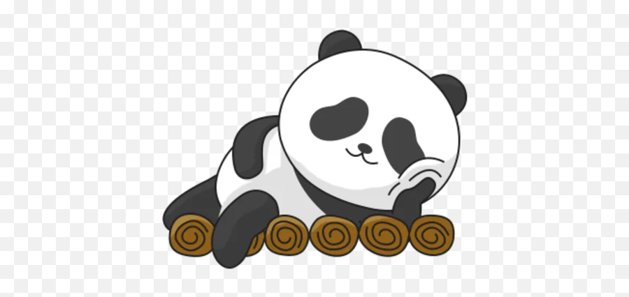 Giant Panda Stickers - Live Wa Stickers Happy Emoji,Panda Emotion Clipart