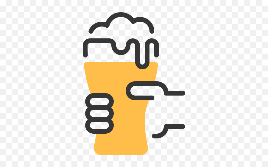 Glass Beer Beverage Alcohol Hand Party Free Icon Of - Language Emoji,Emoticon Cervezas Whatsapp