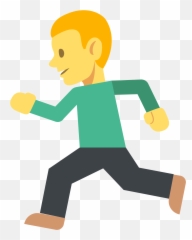 Piptap - Running Boy Emoji Transparent,Fall Out 4 Pip Boy Emoticon