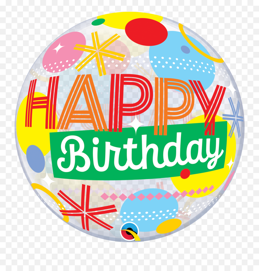 22 Birthday Circles U0026 Dot Stripes Bubble Balloon Bargain - Dot Emoji,Power Rangers Movie Emoji