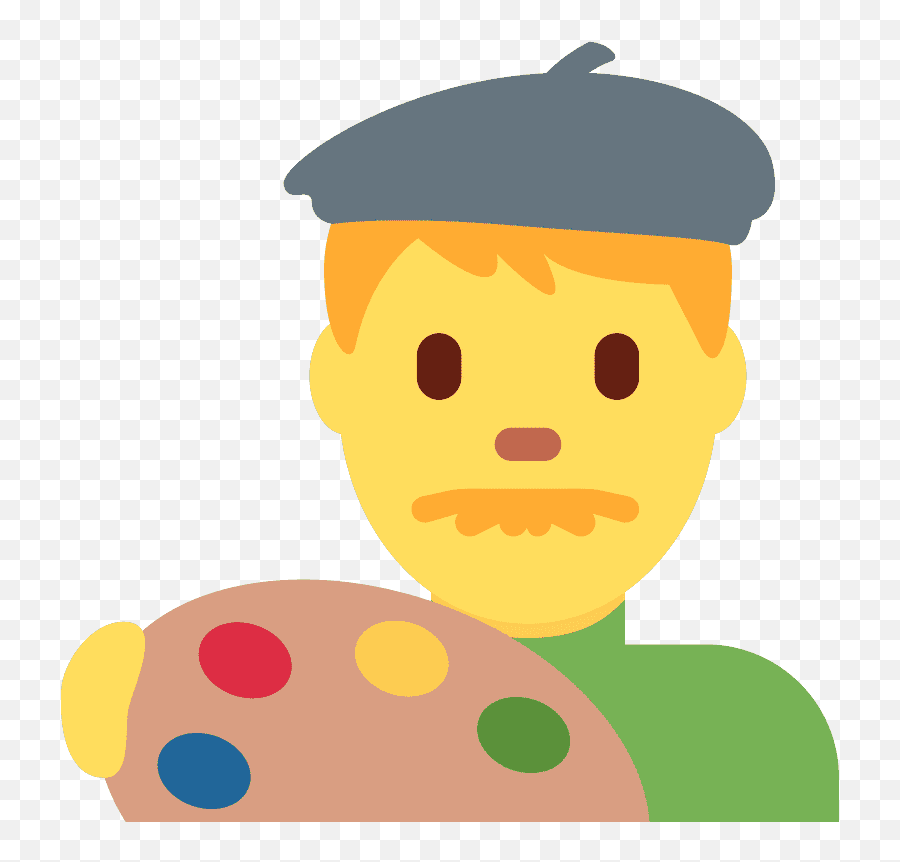 Man Artist Emoji Meaning With - Målgruppe Png,Painting Emoji