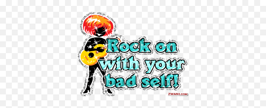 Top Black Rock City Stickers For - Rock On With Your Bad Self Emoji,You Rock Emoticons
