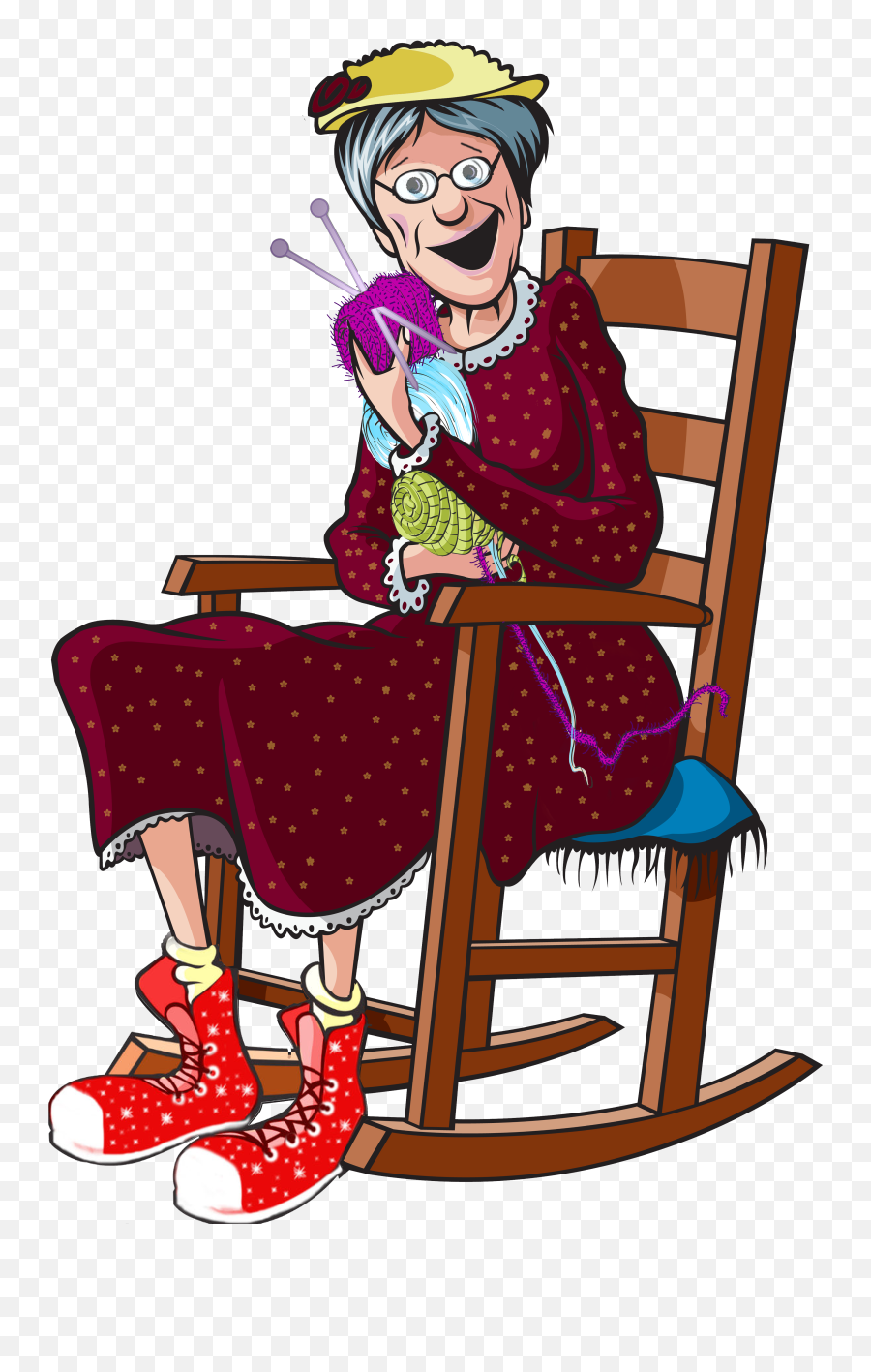 Granny Hermiony Vidalia Criony Fiddlestadt Has A Clone My - Grandma In Rocking Chair Clipart Emoji,The Looney Emojis