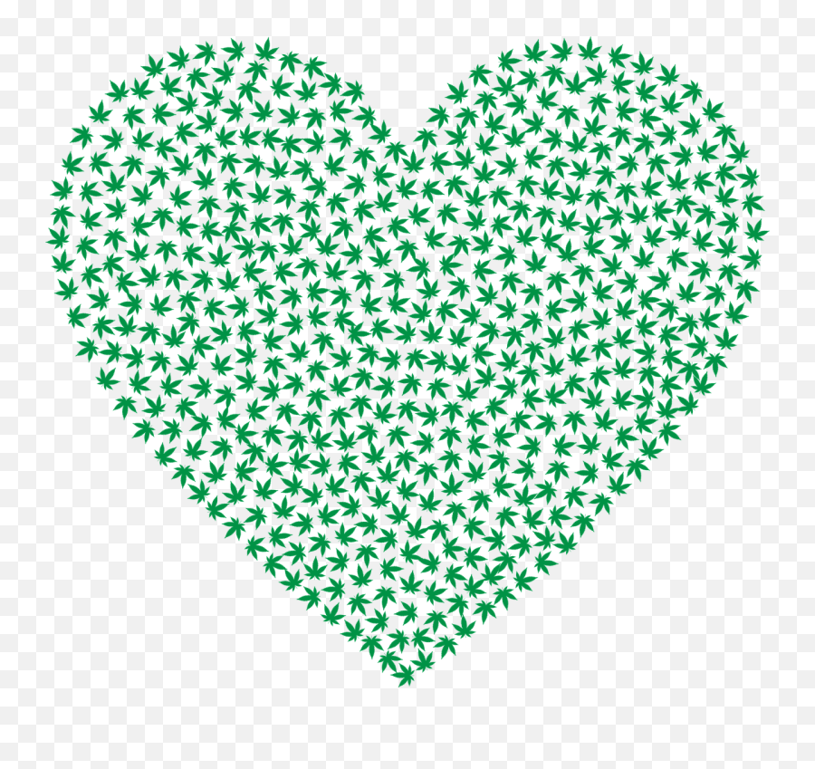 Heartgrassleaf Png Clipart - Royalty Free Svg Png Transparent Weed Heart Emoji,Marijuana Leaf Emoji