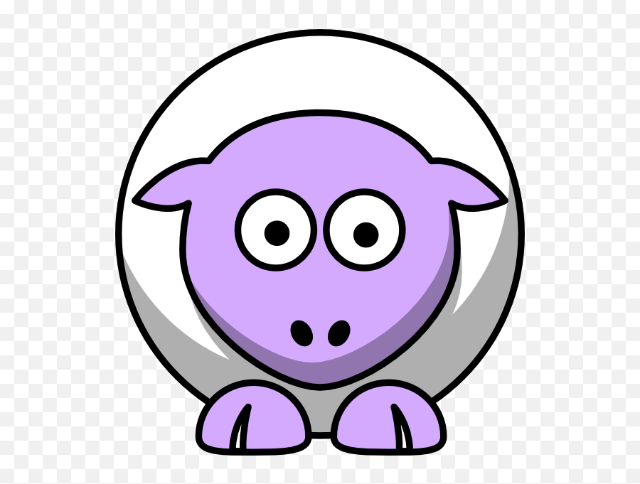 Sheep Looking Straight White With Lilac Face And White Nails Emoji,Nail Emoticon Png