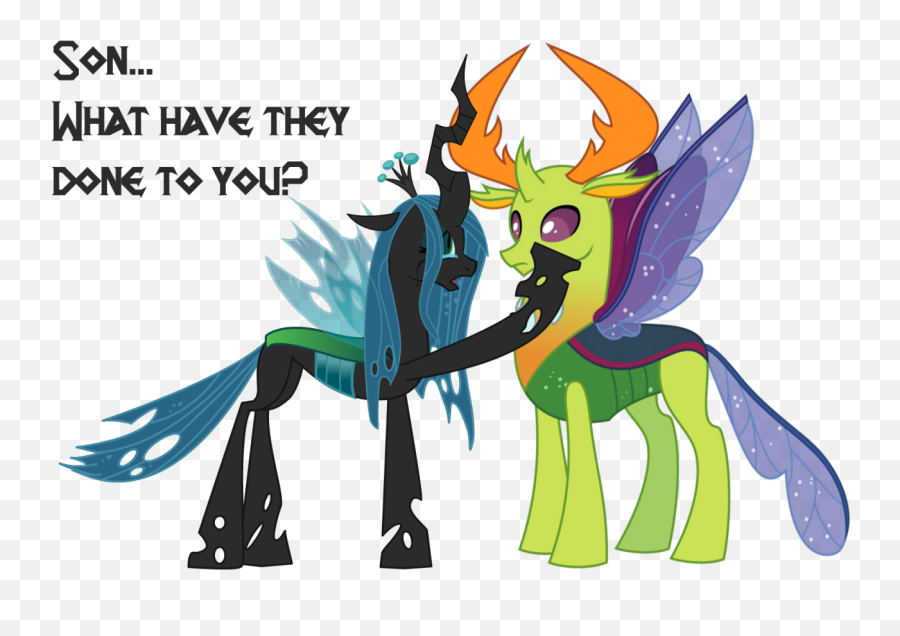 1358889 - Safe Artistsersys Queen Chrysalis Thorax Emoji,Dark Eldar Feed Emotions