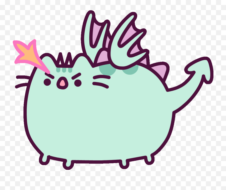 Angry Pusheen - Dragon Pusheen Emoji,Pusheen Emotions