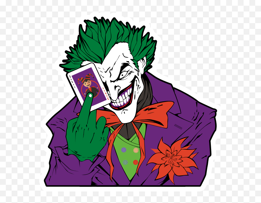 Movies And Series - Sticker Mania Emoji,Dark Knight Joker Emotions Knife