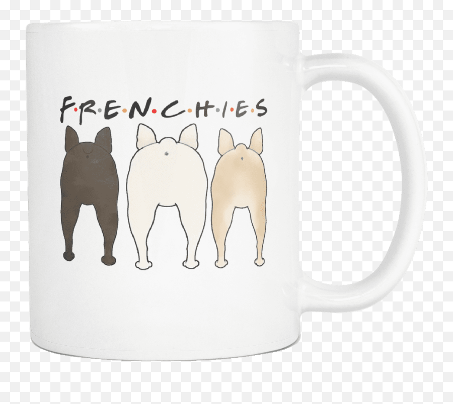 Frenchie Butt - Mug Emoji,French Bulldog Emoticon Butt