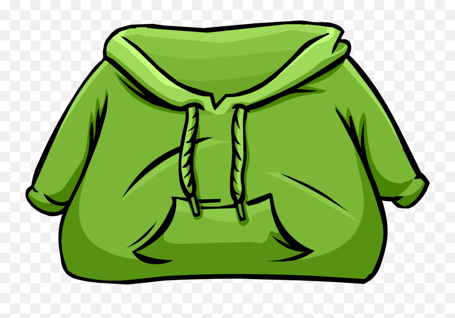 Green Hoodie Club Penguin Wiki Fandom - Club Penguin Hoodie New Emoji,Emojis Sweatshirt