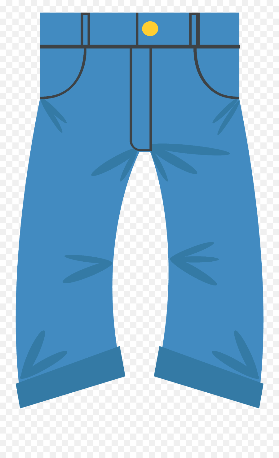 Jeans Emoji Clipart - Solid,Emoji Shirt And Pants