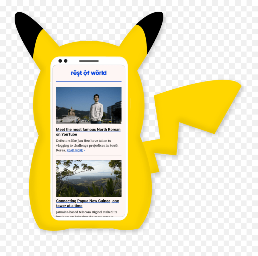 Rest Of World - Reporting Global Tech Stories Language Emoji,Pikachu Text Emoticon