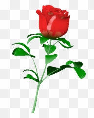 I Love You Rose Sticker - Hd Rose I Love You Emoji,Rose Emoji Android