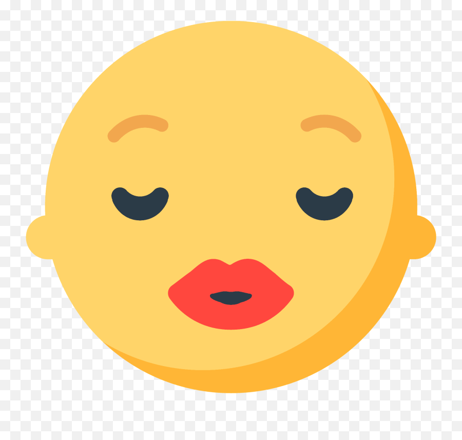 Kissing Face With Closed Eyes Emoji - Happy,Firefox Emojis