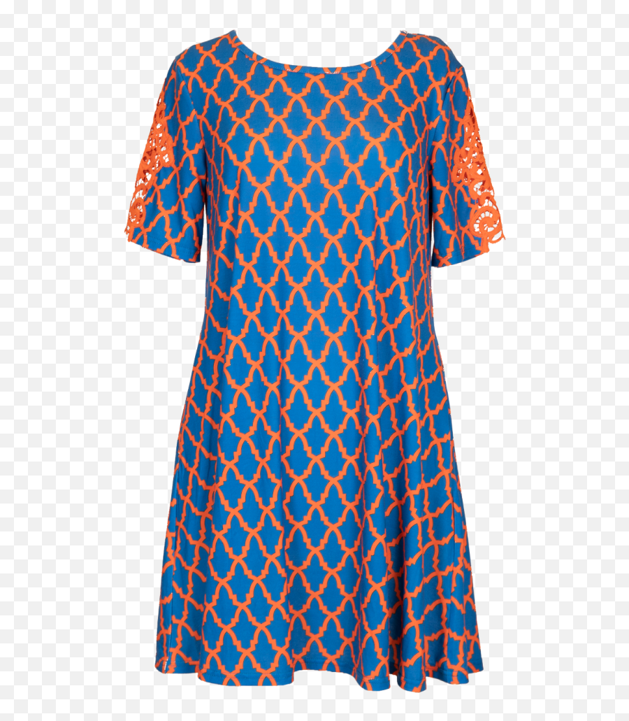 Simply Southern Blue U0026 Orange Tailgate Dress - Simply Southern Dress Tailgate Emoji,Emoji Costumes For Sale