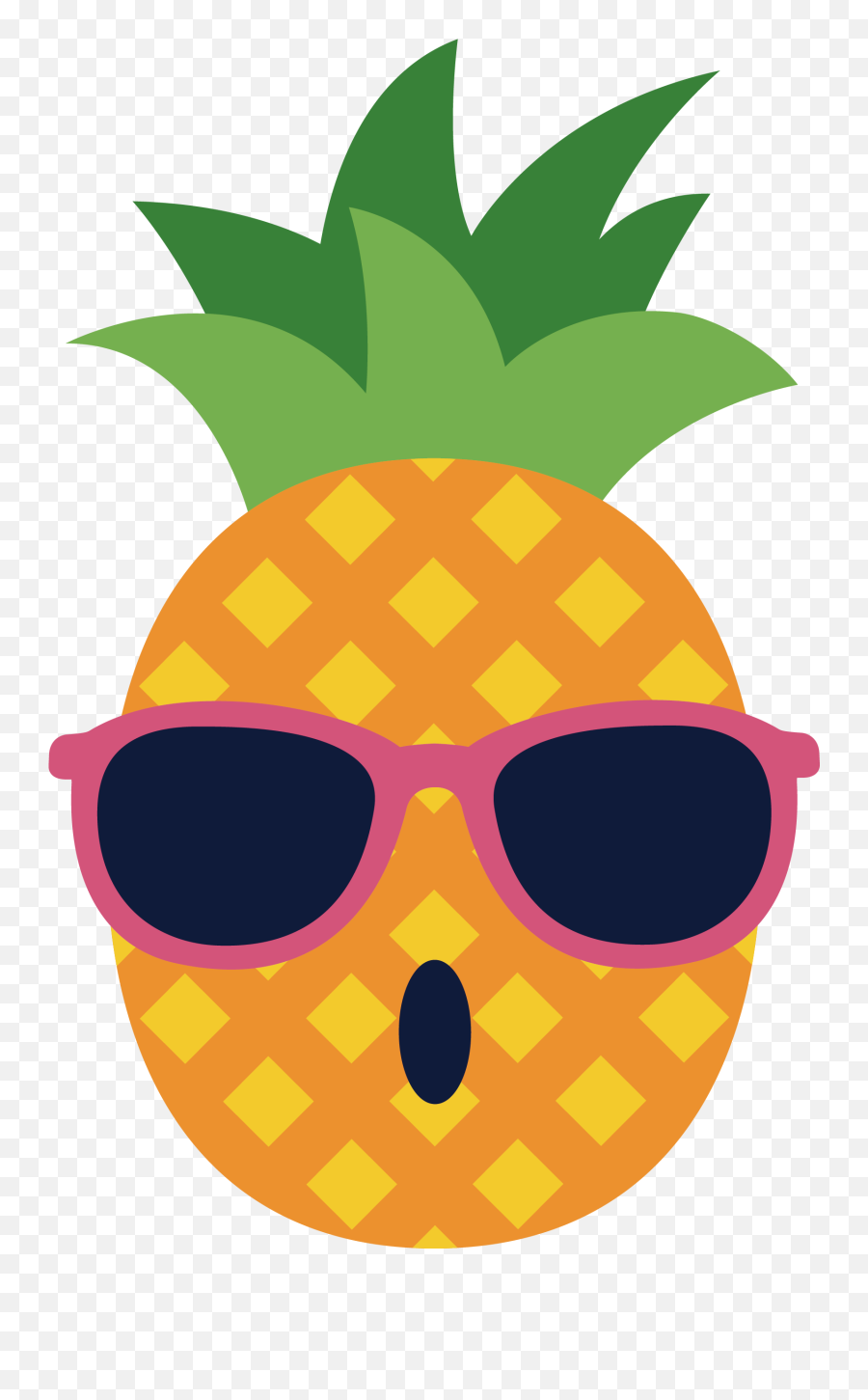 Download Vector Of Spectacles Glasses Pineapple Download - Pineapple With Sunglasses Png Emoji,Hynes Eagle Cute Emoji Backpack Cool Kids School Backpack