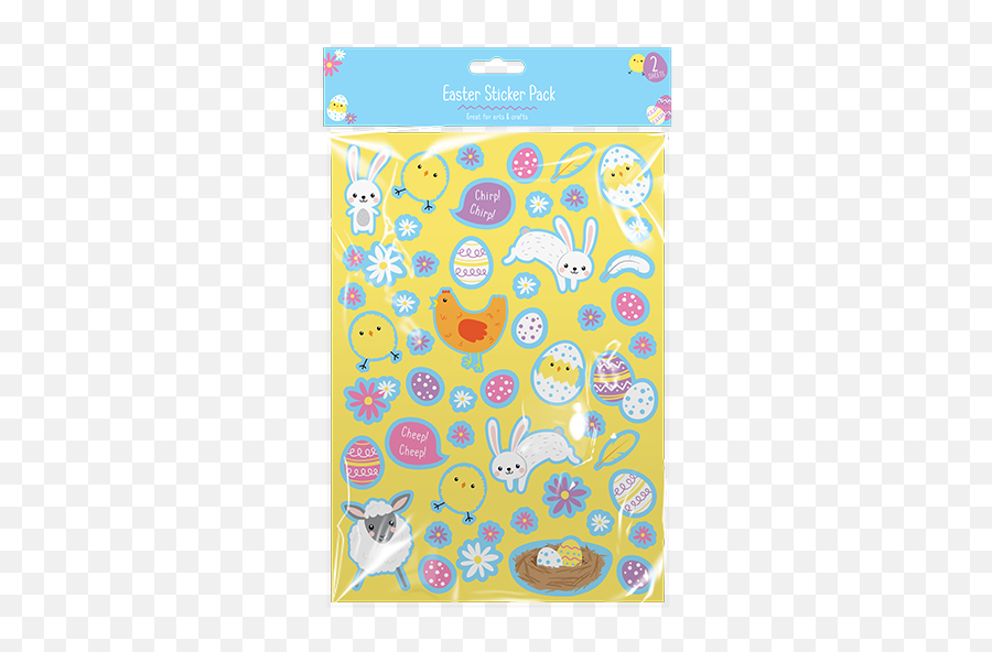 Easter Stickers - 2 Sheets Dot Emoji,Easter Smiley Emoticons