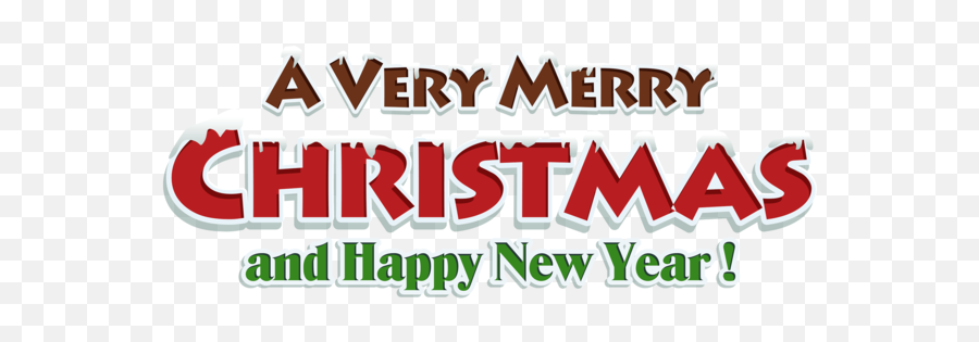 Merry Christmas Red Text Decor Png Clipar - New Year Emoji,Happy Christmas Emoji