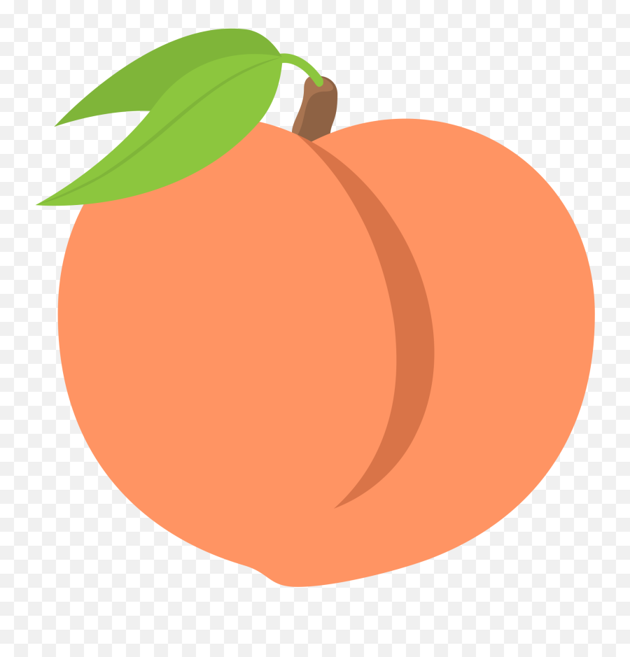 Peach Emoji High Definition Big - Clipart Peaches,Pumpkin Emoji