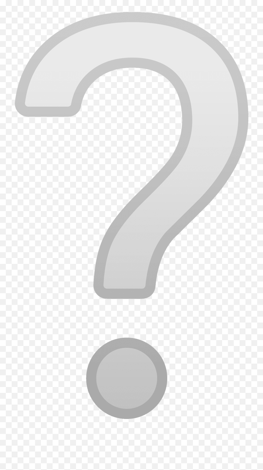 White Question Mark Emoji Clipart - Emoji Question Mark Symbol,Question Marks Emoji