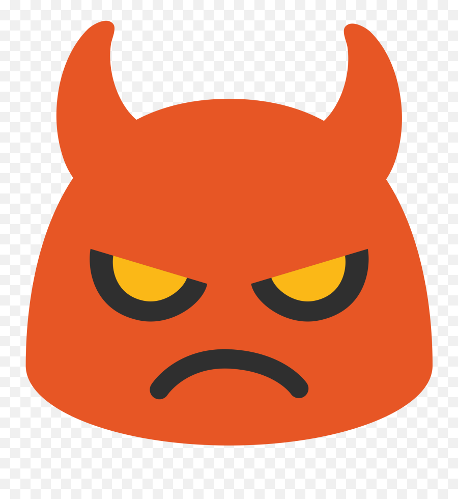 T - Angry Devil Face Emoji,Evil Emoji
