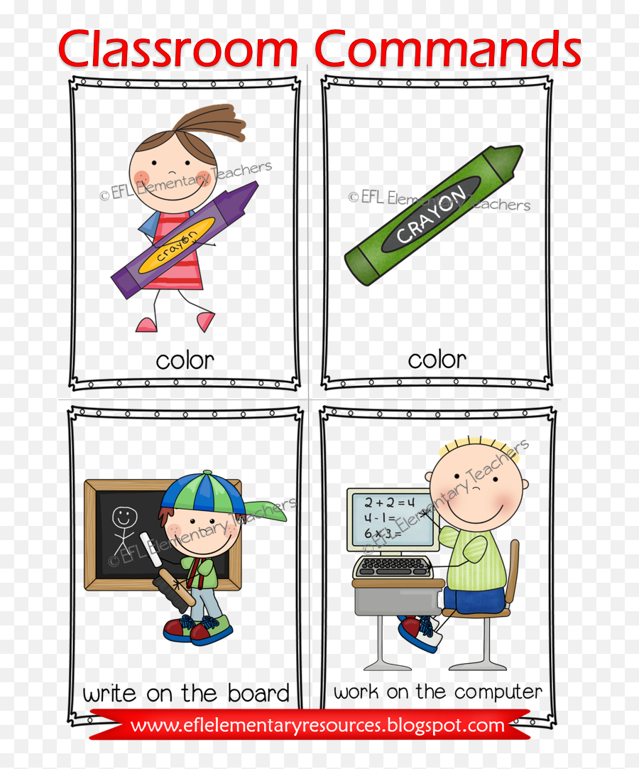 Classroom Commands Flashcards - Pack Your Bag Flashcard Emoji,Pinterest Emotions Activities
