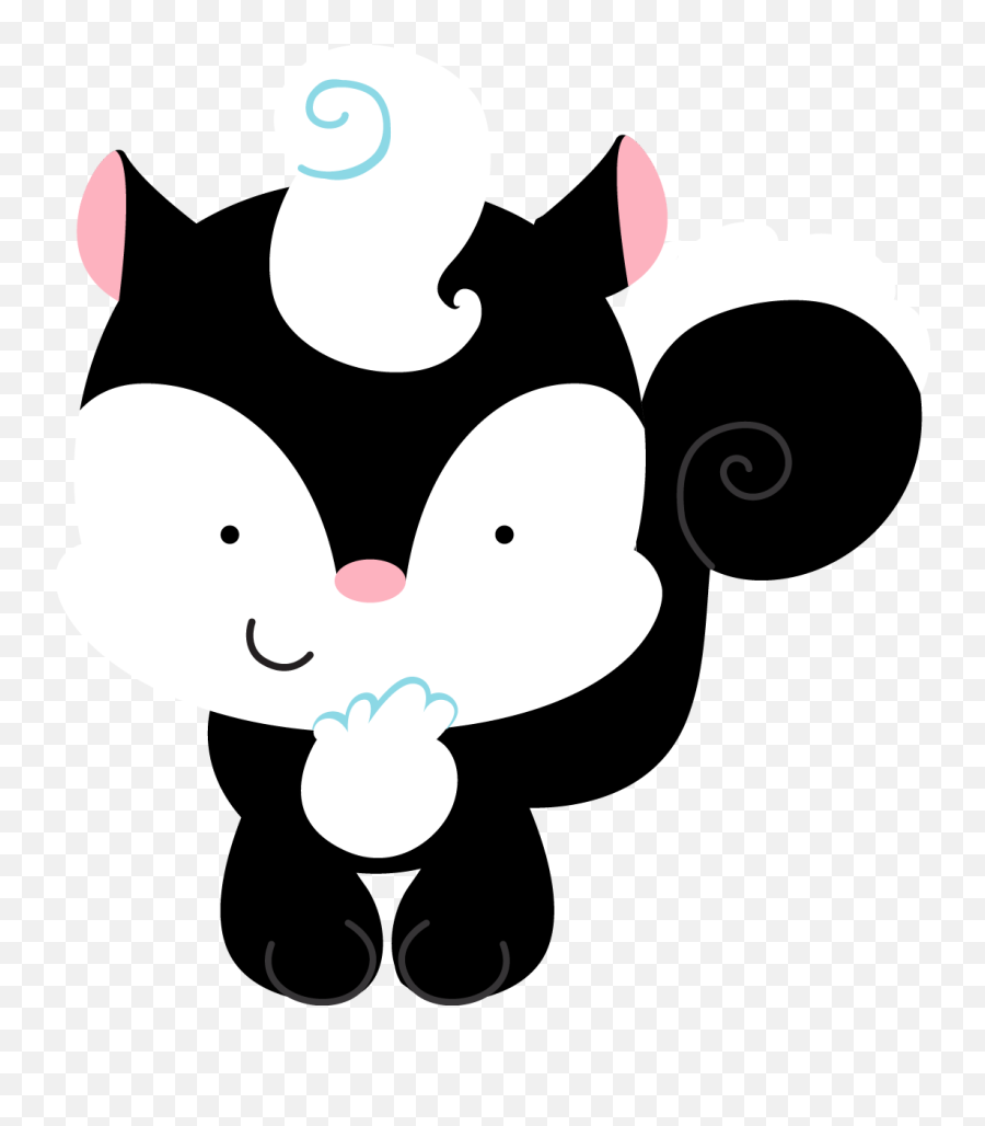 Library Of Skunk Reading A Book Jpg Transparent Download Png - Animalitos Del Bosque Dibujos Png Emoji,Emoticon Asustado En El Bosque