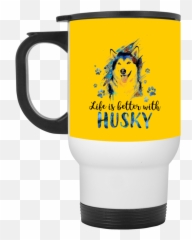 Nice Husky Mug - Life Is Better With Husky Is A Awesome My Vocabulary At Work Coffe Cup Emoji,Zzzz Emoticon