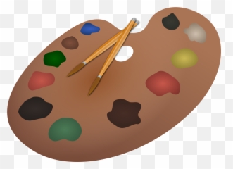 Painting Clipart Art Palette Painting Art Palette - Transparent Background Paint Brush And Palette Emoji,Art Palette Emoji