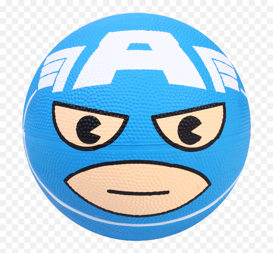 18cm Rubber Basketball Ball Outdoor - Captain America Emoji,Emoticon 2 Basketballs