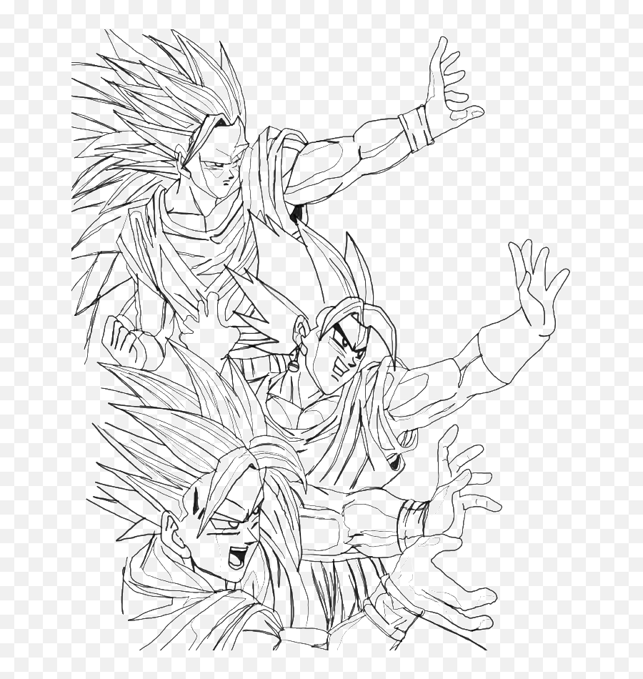 Goku Super Saiyan Blue Coloring Pages - Coloring And Drawing Gohan Drawing Of Dragon Ball Z Emoji,Super Saiyan 2 Vegeta & Bulma- Outburst Of Emotion