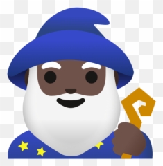 Magician With Dark Skin Tone - Emoji Do Mago Pele Escura,Ufe0f Emoji