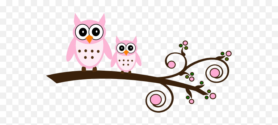 Baby Girl Owl Clipart - Owl Baby Shower Clip Art Emoji,Pink Owl Emoticon