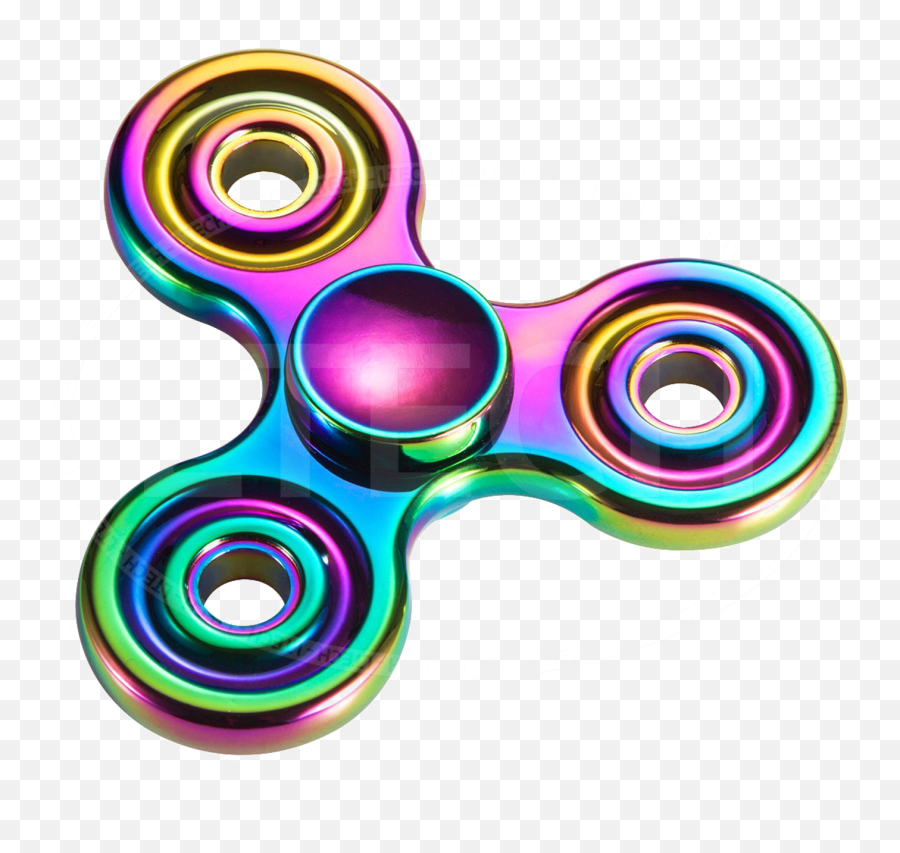 Rainbow Fidget Spinner Png Picture - Rainbow Fidget Spinner Png Emoji,Fidget Spinners With Crab Emoji