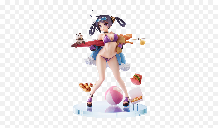 Azur Lane - Illustrious 18 Wanderer Mimeyoi Azur Lane Ning Hai Summer Hunger Scale Figure Emoji,Emotion Azur