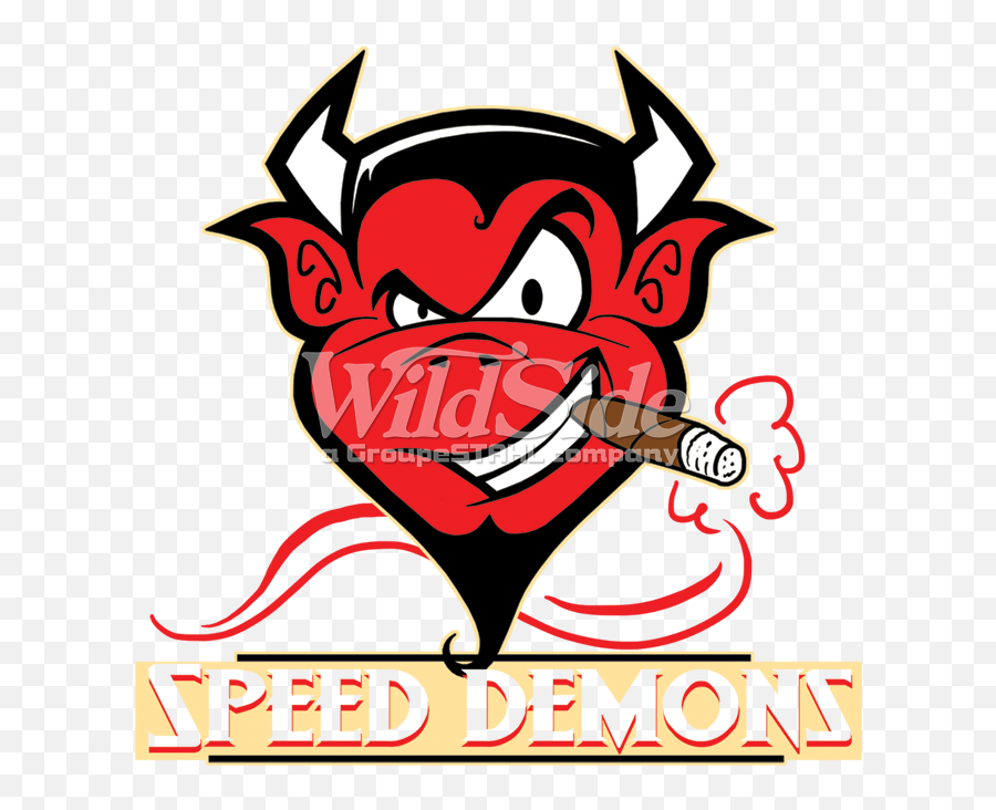 Speed Demons Cartoon Devil - Winking Devil Clipart Full Emoji,Devil Horns Emoticon Text