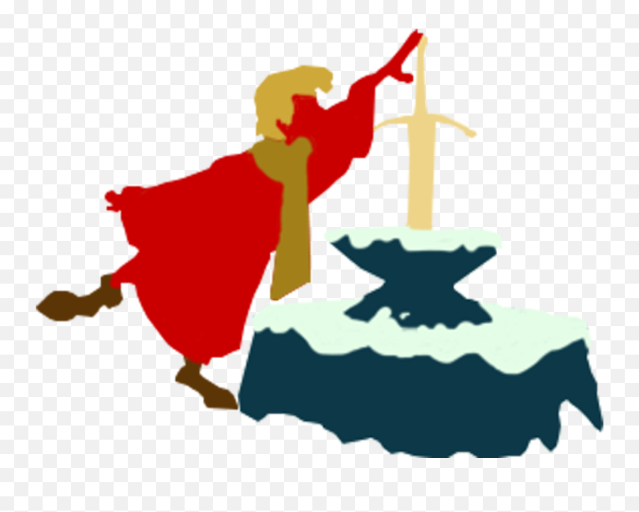 The Sword In The Stone - Sword In The Stone Silhouette Sword In The Stone Disney Silhouette Emoji,Sword And Shield Emoji