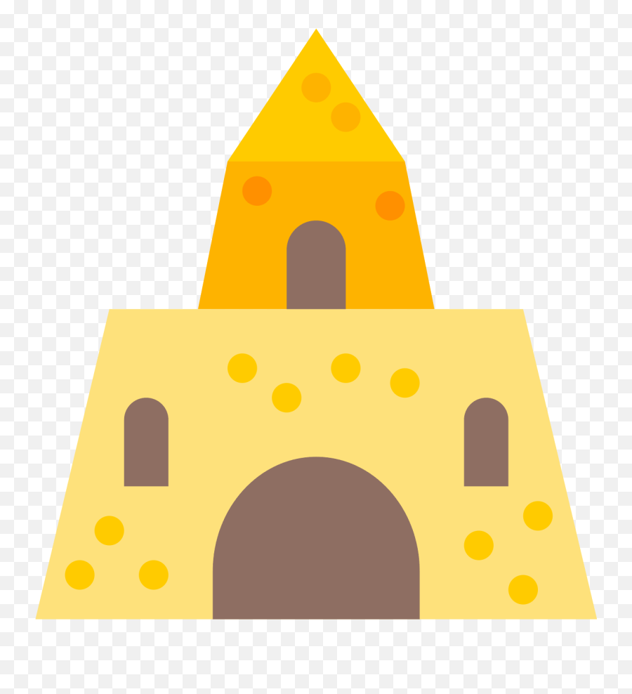 Sand Castle Icon - Sandcastle Icon Clipart Full Size Emoji,Castle Emoji