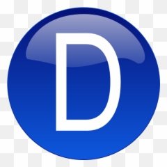 Blue D Clip Art At Clker - Blue Letter D Clipart Emoji,D&d Emoji