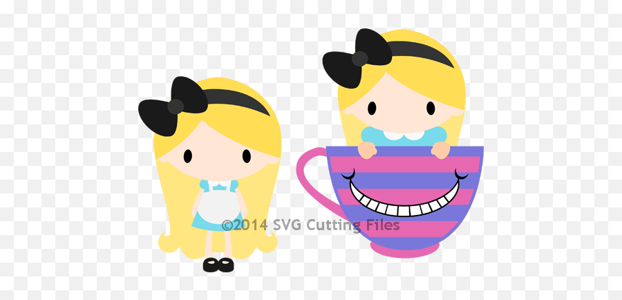 Chibi Alice - Svg Cutting Files Alice Emoji,Chibi Emoticon