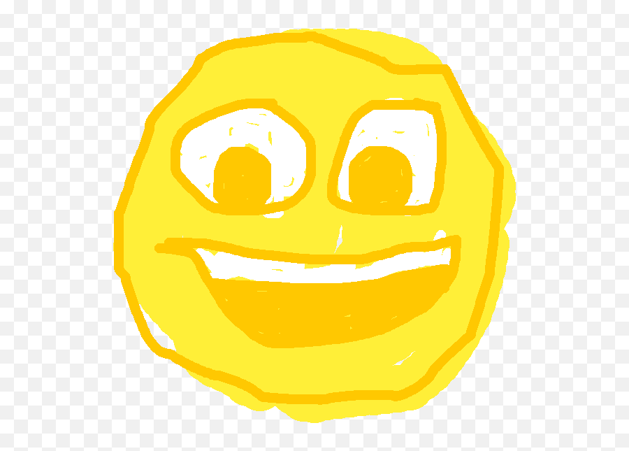 Failed Emoji Or Failmoji - Happy,Poorly Drawn Thinking Emoji